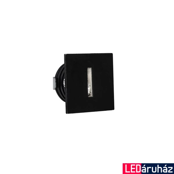 Nova Luce PASSAGGIO kültéri beépíthető lámpa, fekete, 3000K melegfehér, beépített LED, 1x1W, 60 lm, 9045418