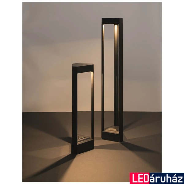 Nova Luce PAX kültéri állólámpa, fekete, 3000K melegfehér, max. 9W, 715 lm, 9756500