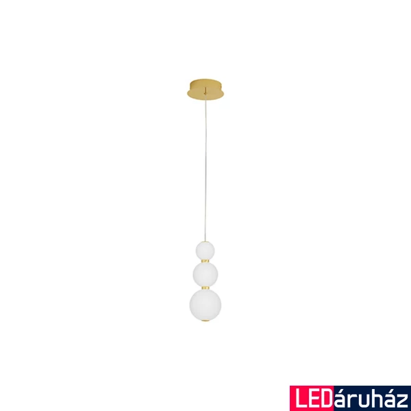 Nova Luce PERLA függeszték, arany, 3000K melegfehér, beépített LED, 1x11W, 962 lm, 9695301