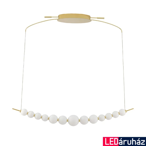 Nova Luce PERLA függeszték, üveg, 3000K melegfehér, beépített LED, 1x32W, 2685 lm, 9695205