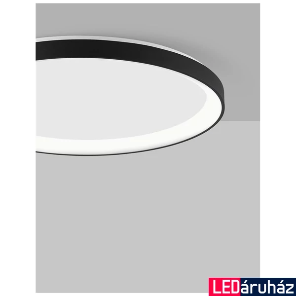 Nova Luce PERTINO mennyezeti lámpa, fekete, 3000K melegfehér, beépített LED, 40W, 2554 lm, 9853674
