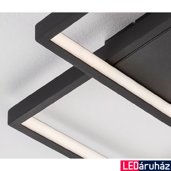 Nova Luce PORTO mennyezeti lámpa, fekete, 3000K melegfehér, beépített LED, 1x19W, 1342 lm, 9364037