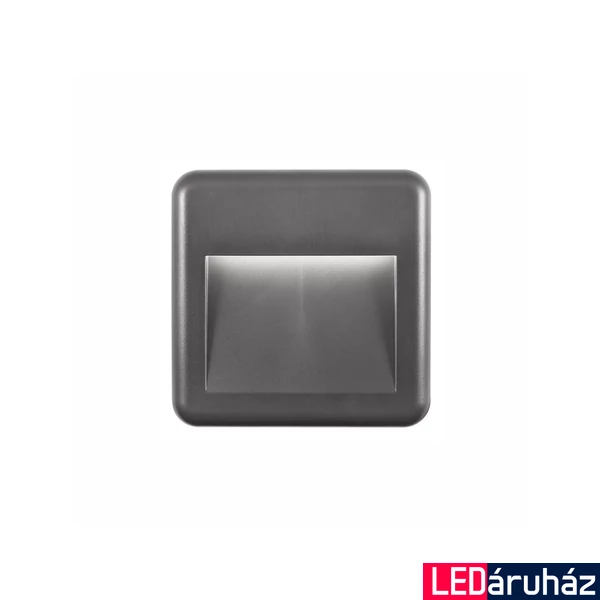 Nova Luce PULSAR kültéri beépíthető lámpa, szürke, 3000K melegfehér, beépített LED, 1x4W, 320 lm, 812302