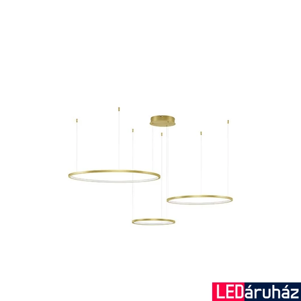 Nova Luce PURPLE függeszték, arany, 3000K melegfehér, beépített LED, 1x80W, 8718 lm, 9210314