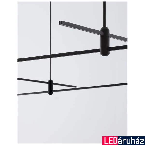 Nova Luce PUZZLE függesztett sín szerkezet, decorative mágneses sínrendszerhez, fekete, max. 60W, 9180565