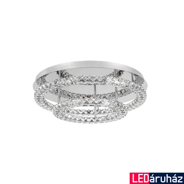 Nova Luce QUENTIN mennyezeti lámpa, króm, 3500K melegfehér, beépített LED, 1x44W, 2640 lm, 9172519
