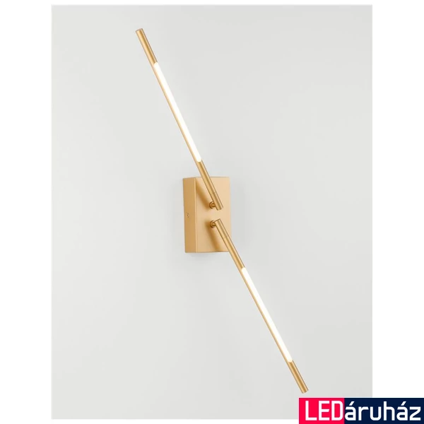 Nova Luce RACCIO fali lámpa, arany, 3000K melegfehér, beépített LED, 1x9W, 560 lm, 9180722
