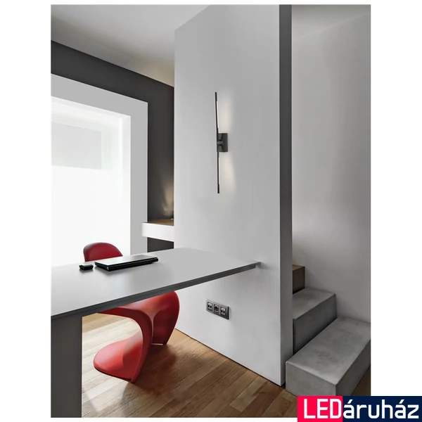 Nova Luce RACCIO fali lámpa, fekete, 3000K melegfehér, beépített LED, 1x9W, 560 lm, 9180723