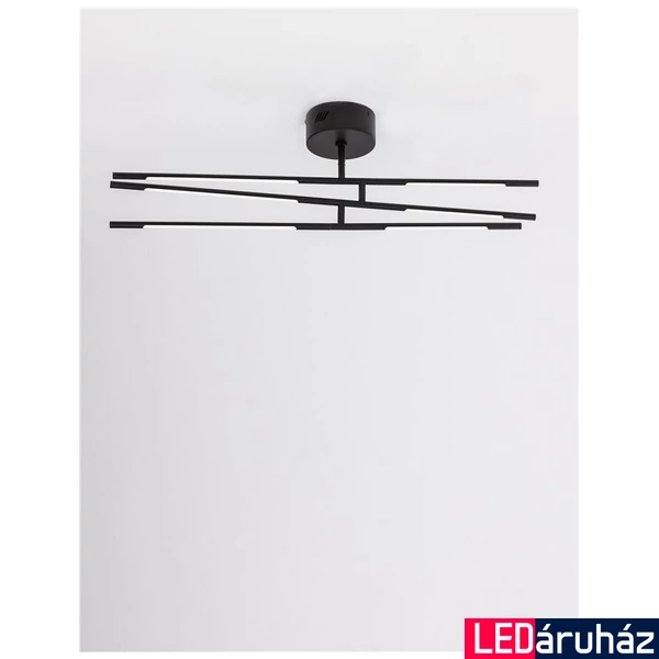 Nova Luce RACCIO mennyezeti lámpa, fekete, 3000K melegfehér, beépített LED, 1x30W, 2100 lm, 9180761