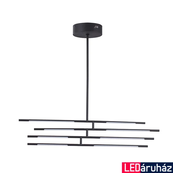 Nova Luce RACCIO több ágú függeszték, fekete, 3000K melegfehér, beépített LED, 1x40W, 2800 lm, 9180780