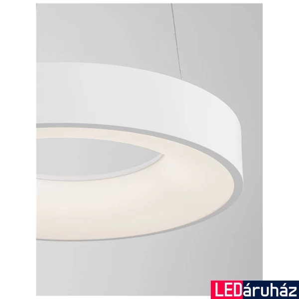 Nova Luce RANDO THIN 1 ágú függeszték, fehér, 3000K melegfehér, beépített LED, 1x30W, 1950 lm, 9453430
