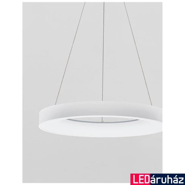 Nova Luce RANDO THIN 1 ágú függeszték, fehér, 3000K melegfehér, beépített LED, 50W, 2864 lm, 9453452