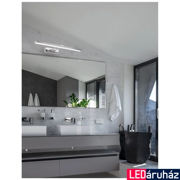 Nova Luce ROSA fürdőszobai fali lámpa, króm, 4000K természetes fehér, beépített LED, 1x18W, 530 lm, 8142281