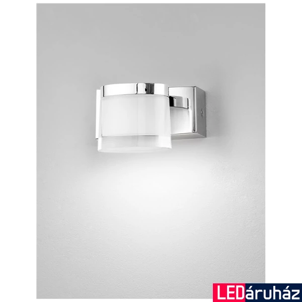 Nova Luce SABIA fürdőszobai fali lámpa, króm, 3000K melegfehér, beépített LED, 1x5W, 513 lm, 9122311