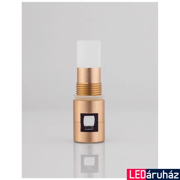 Nova Luce SPOK sínre szerelhető lámpa, bura nélkül, decorative mágneses sínrendszerhez, matt arany, 3000K melegfehér, beépített LED, 1x5W, 600 lm, 9028801