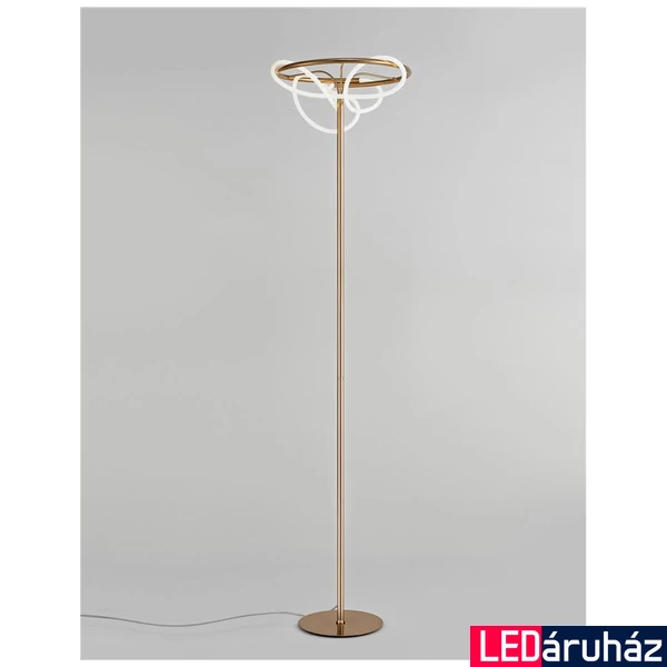 Nova Luce TIRIAC állólámpa, arany, 3000K melegfehér, beépített LED, 1x28W, 2783 lm, 9548106