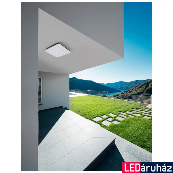 Nova Luce TOMMY kültéri mennyezeti lámpa, szürke, 3000K melegfehér, beépített LED, 1x24W, 1920 lm, 9521002