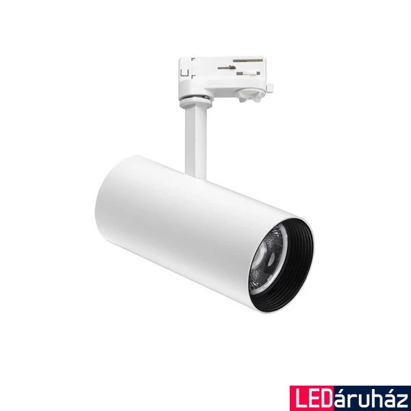 Nova Luce TRACK 3 fázisú sínre szerelhető lámpa, fehér, 4000K természetes fehér, beépített LED, 1x30W, 3300 lm, 8770414
