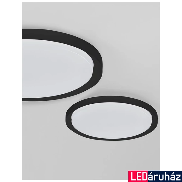 Nova Luce TROY mennyezeti lámpa, fekete, 3000K melegfehér, beépített LED, 1x40W, 2200 lm, 9053592