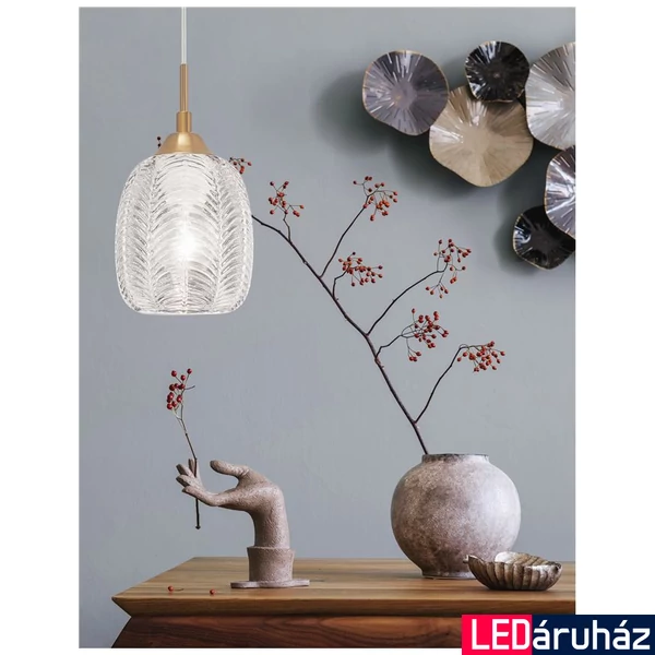 Nova Luce VARIO 1 ágú függeszték, üveg, E27 foglalattal, max. 1x12W, 9191541