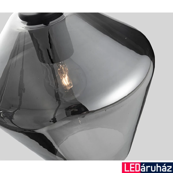 Nova Luce VEIRO 1 ágú függeszték, szürke, E27 foglalattal, max. 1x12W, 9724102