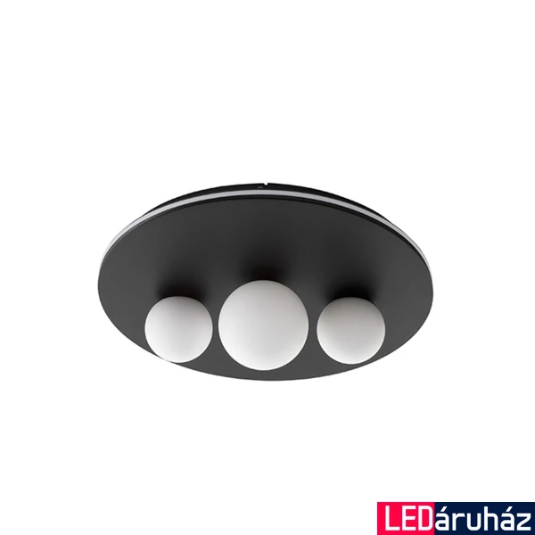 Nova Luce VELNA mennyezeti lámpa, fekete, 3000K melegfehér, beépített LED, 1x52W, 2080 lm, 9061431