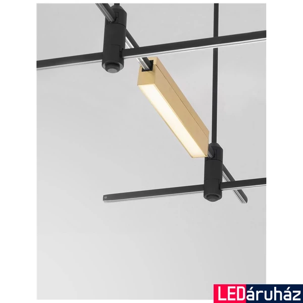 Nova Luce VERSUS sínre szerelhető lámpa, decorative mágneses sínrendszerhez, arany, 3000K melegfehér, beépített LED, 1x10W, 430 lm, 9090292