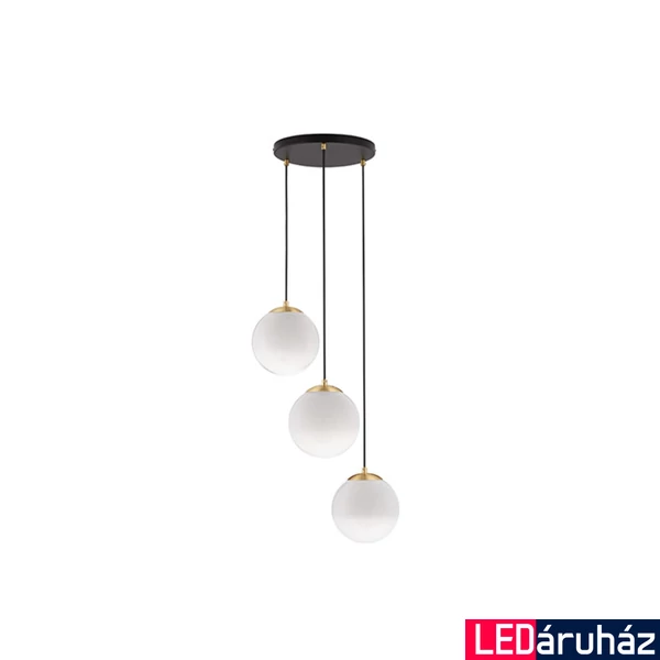 Nova Luce VITA függeszték, fekete, E27 foglalattal, max. 3x12W, 9028841