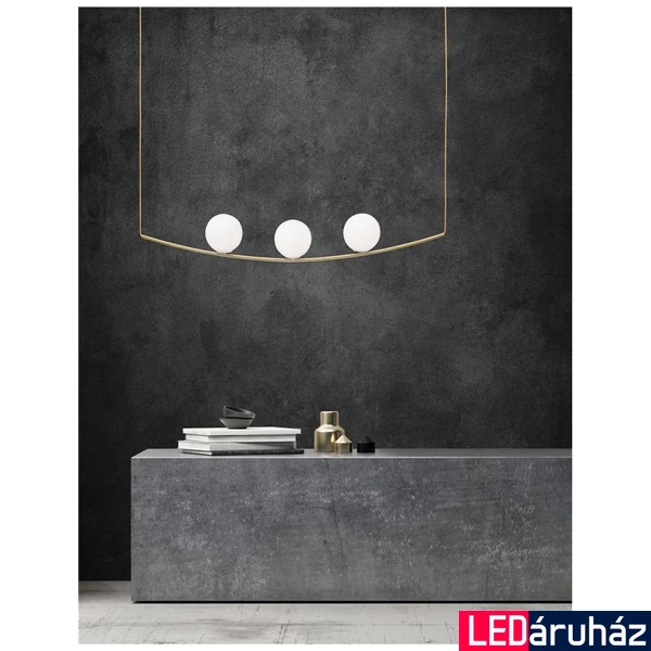 Nova Luce VITTON 1 ágú függeszték, arany, E14 foglalattal, max. 3x28W, 8279602