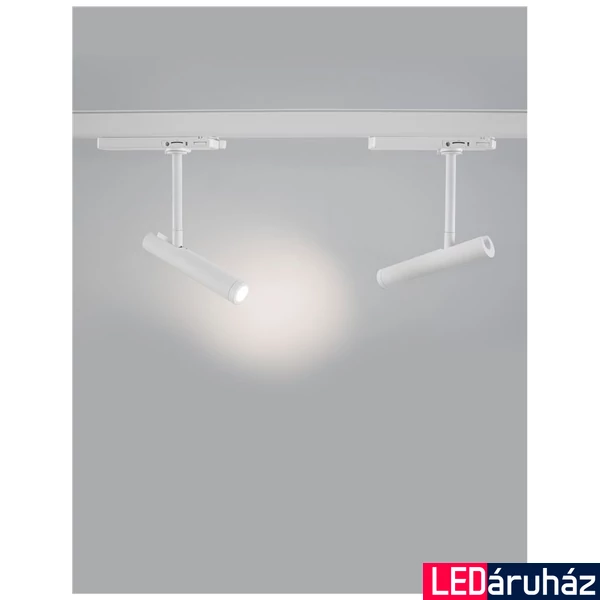 Nova Luce WANG 3 fázisú sínre szerelhető lámpa, fehér, 3000K melegfehér, beépített LED, 1x12W, 960 lm, 9123132