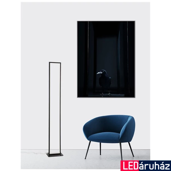Nova Luce WENNA állólámpa, fekete, 3000K melegfehér, beépített LED, 1x36W, 2150 lm, 9500812