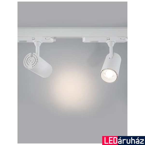 Nova Luce WEST 3 fázisú sínre szerelhető lámpa, fehér, 3000K melegfehér, beépített LED, 1x20W, 2100 lm, 9011951