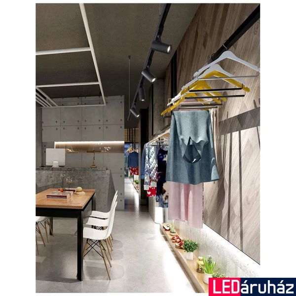 Nova Luce WEST 3 fázisú sínre szerelhető lámpa, fekete, 3000K melegfehér, beépített LED, 1x20W, 2100 lm, 9011952