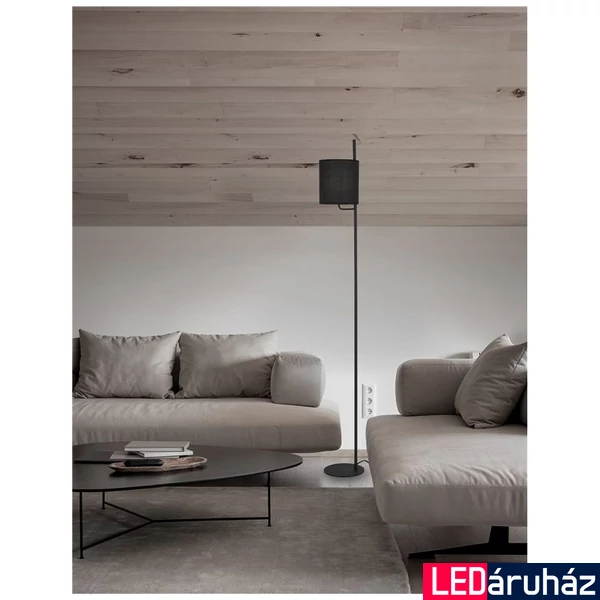Nova Luce YAMA állólámpa, fekete, E27 foglalattal, max. 1x12W, 9180522
