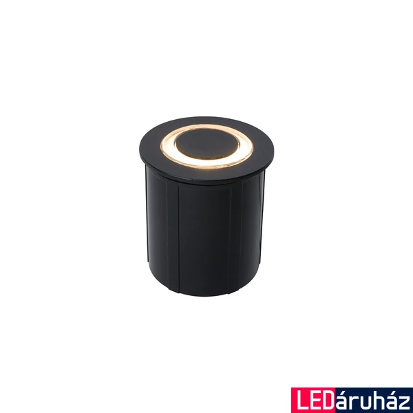Nowodvorski CIRCLET kültéri beépíthető lámpa, fekete, Beépített LED, 1x3W, 120 lm, TL-8163