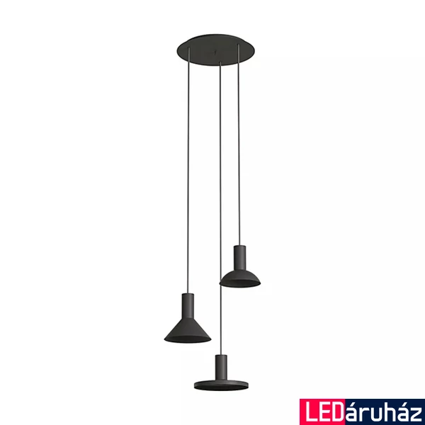 Nowodvorski HERMANOS függeszték, fekete, GU10 foglalattal, 3x10W, TL-10905