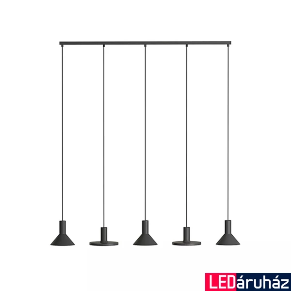 Nowodvorski HERMANOS függeszték, fekete, GU10 foglalattal, 5x10W, TL-10906