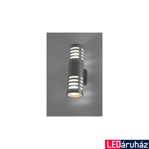 Nowodvorski MEKONG kültéri fali lámpa, lefelé és felfelé világít, szürke, E27 foglalattal, 2x18W, TL-4420