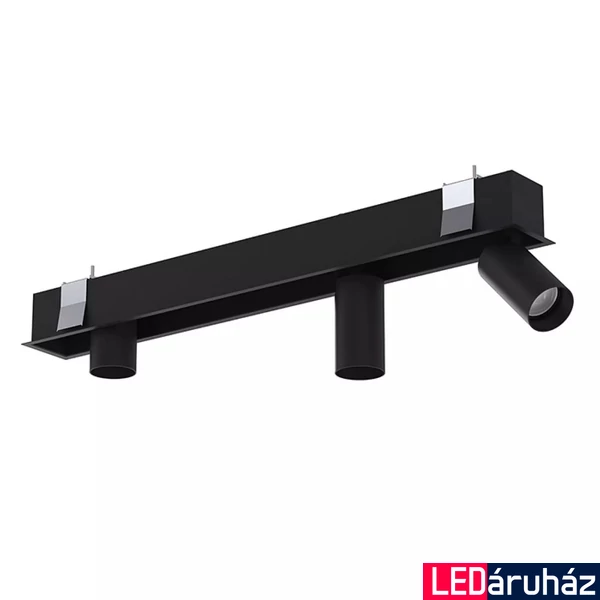 Nowodvorski MONO DEEP besüllyeszthető lámpa, fekete, GU10 foglalattal, 3x10W, TL-10461