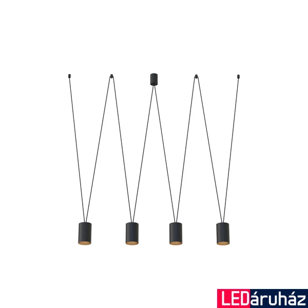 Nowodvorski MORE TONE több ágú függeszték, fekete, GU10 foglalattal, 4x10W, TL-7814