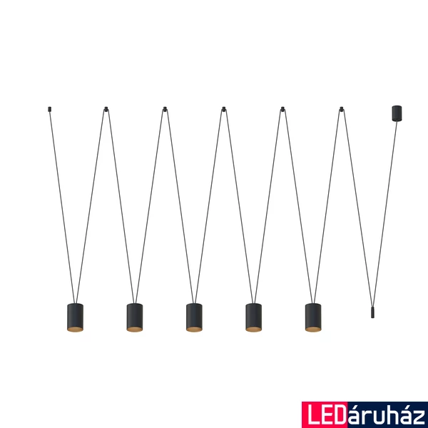 Nowodvorski MORE TONE több ágú függeszték, fekete, GU10 foglalattal, 5x10W, TL-7817
