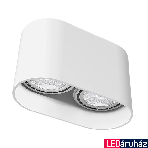 Nowodvorski OVAL mennyezeti lámpa, fehér, GU10 foglalattal, 2x75W, TL-9241
