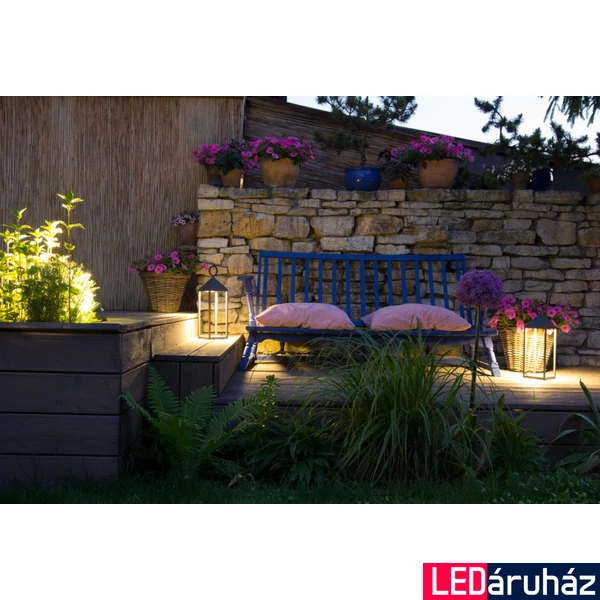 Nowodvorski PICNIC kültéri asztali lámpa, érintőkapcsolós, dimmelhető, usb töltés, króm, Beépített LED, 1x2W, 155 lm, TL-8177