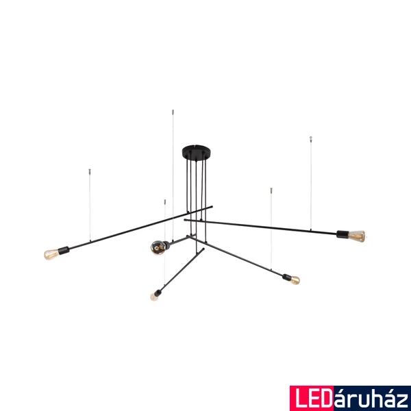 Nowodvorski PILE több ágú függeszték, fekete, E27 foglalattal, 5x42W, TL-9127