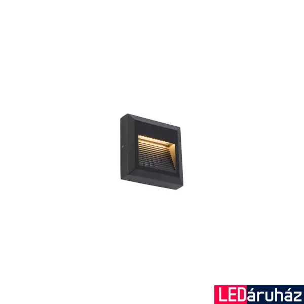 Nowodvorski SIDEWALK kültéri beépíthető lámpa, fekete, Beépített LED, 1x1W, 61 lm, TL-8148