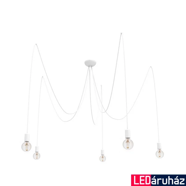 Nowodvorski SPIDER több ágú függeszték, fehér, E27 foglalattal, 5x42W, TL-9744