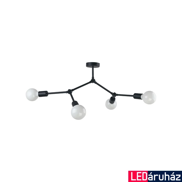 Nowodvorski TWIG mennyezeti lámpa, fekete, E27 foglalattal, 4x42W, TL-9140