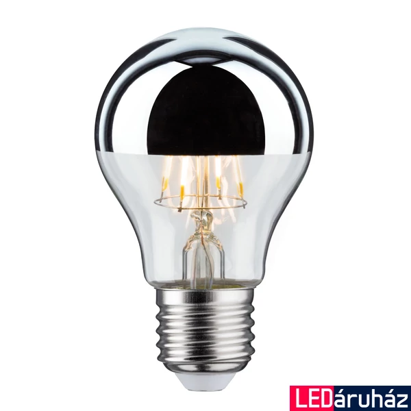 Paulmann 28669 Design fényforrás, tükör hatású, ezüst, ezüst, 2700K melegfehér, E27 foglalat, 580 lm