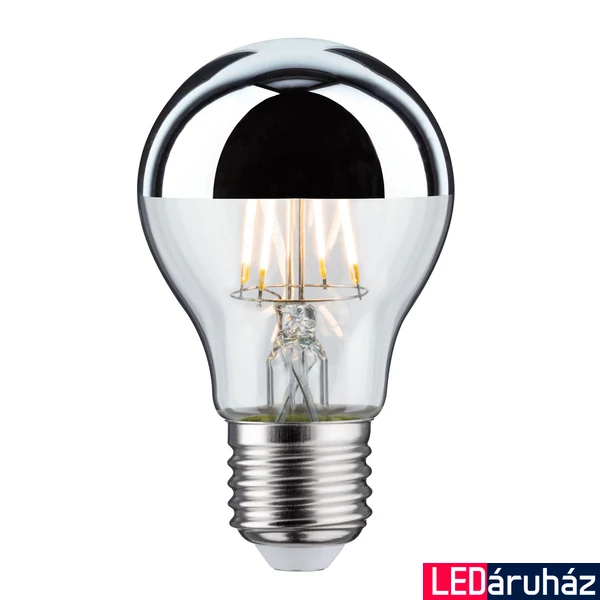Paulmann 28670 Design fényforrás, tükör hatású, ezüst, ezüst, 2700K melegfehér, E27 foglalat, 600 lm