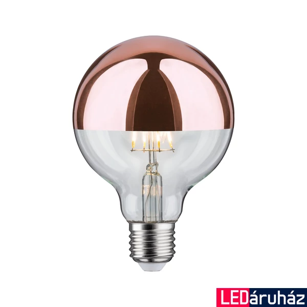 Paulmann 28674 Design fényforrás, tükör hatású, réz, réz, 2700K melegfehér, E27 foglalat, 600 lm